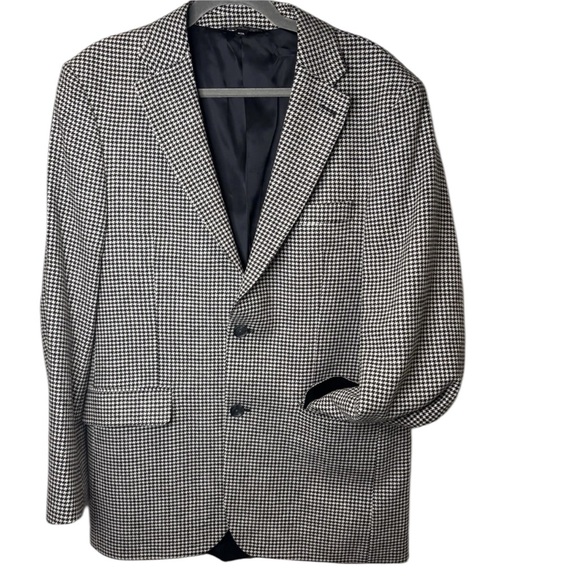 J. Peterman Other - J. Peterman Black and White Houndstooth Blazer
